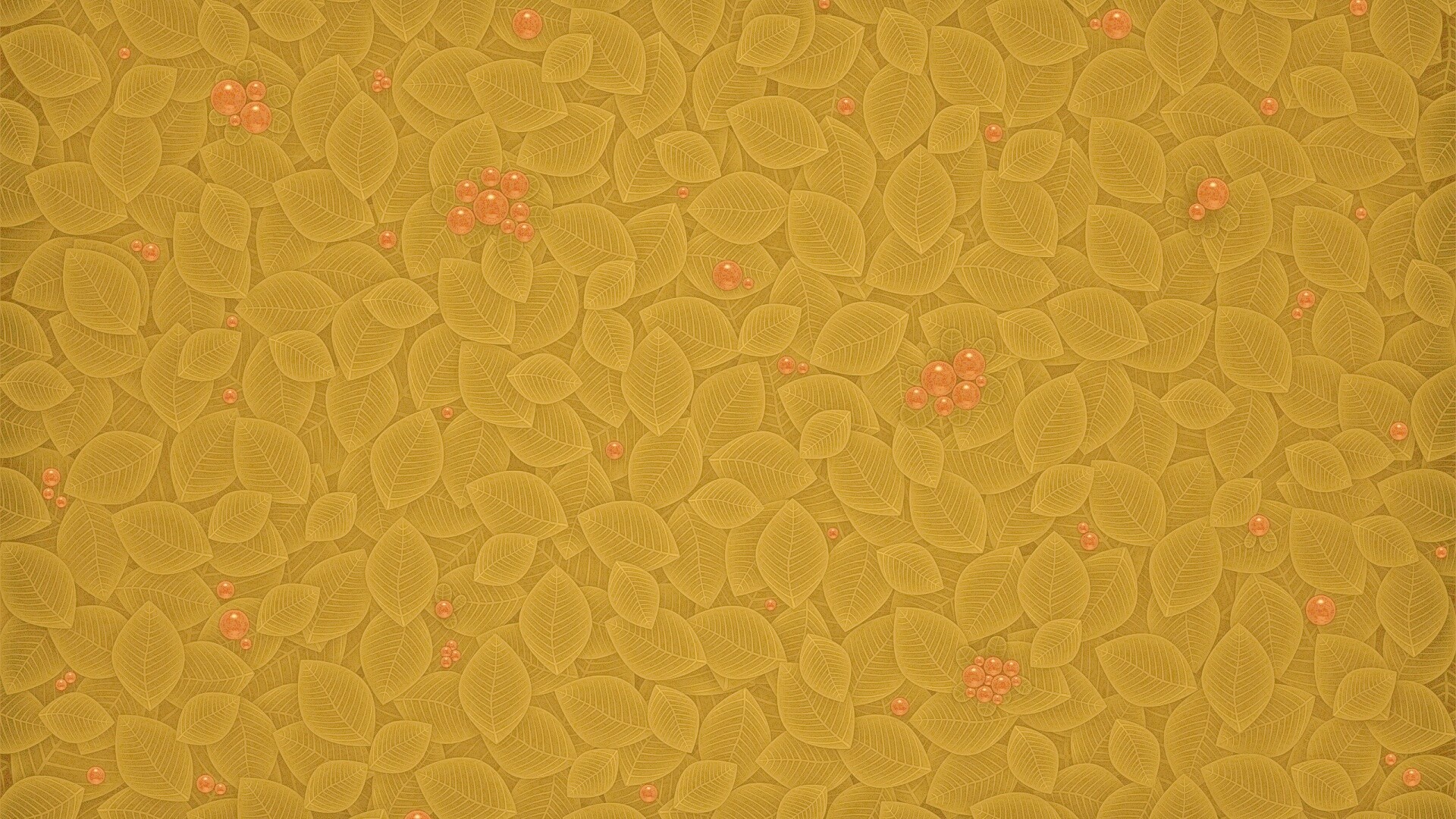 Векторные листья с ягодами обои