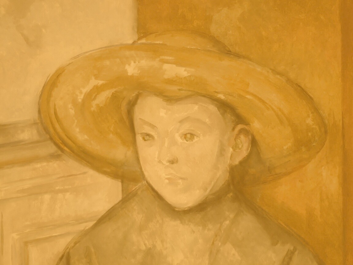 Мальчик в шляпе обои