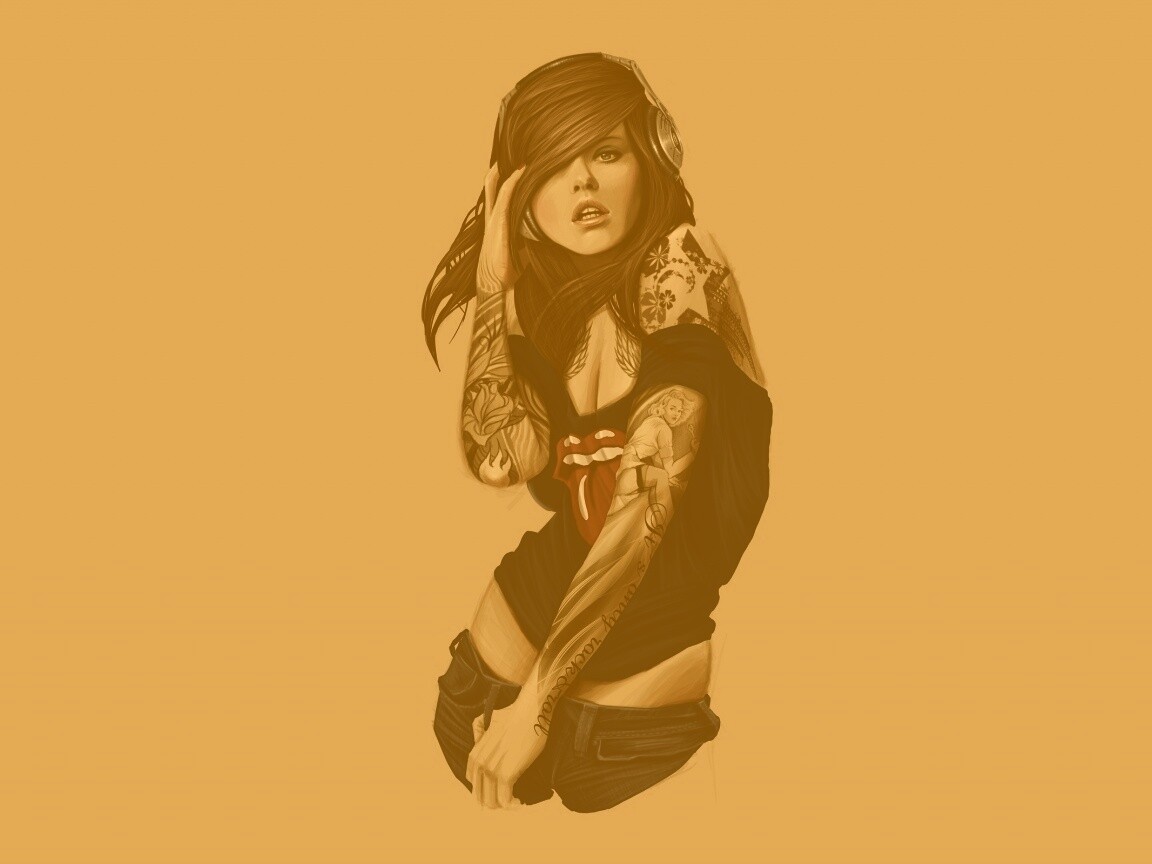 Музыкальная девочка обои