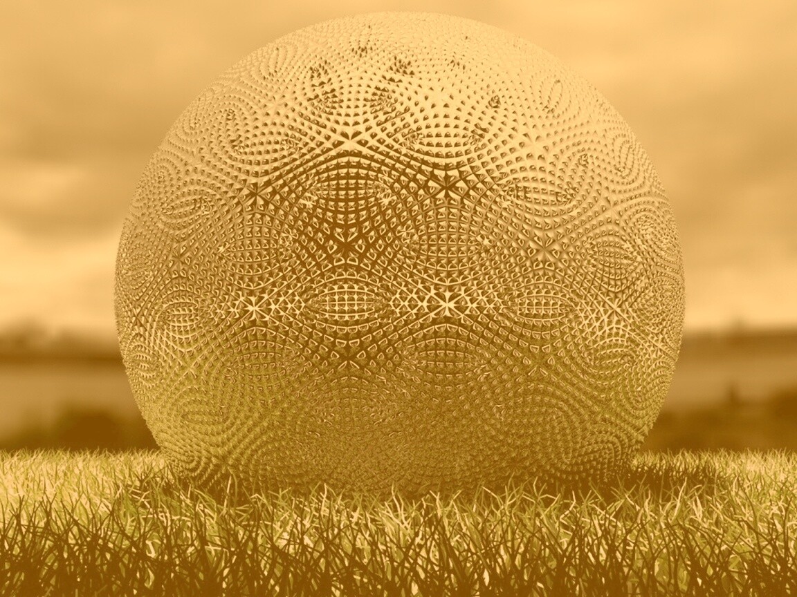 Металлический мяч для гольфа обои