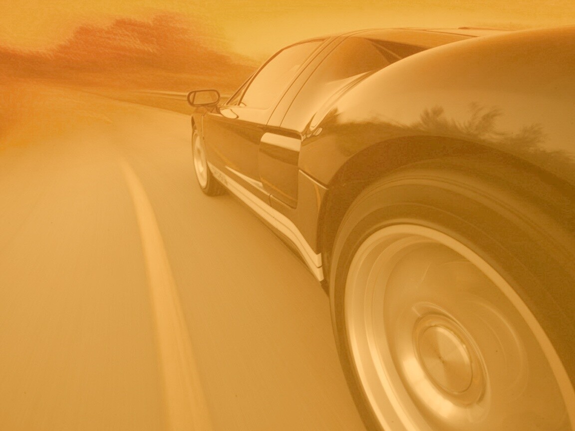 Авто на повороте обои