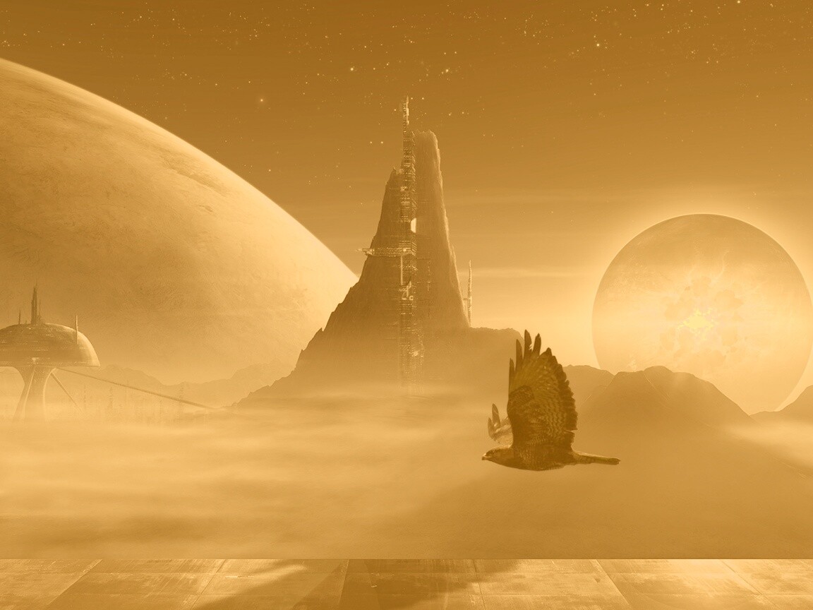 Город на другой планете обои