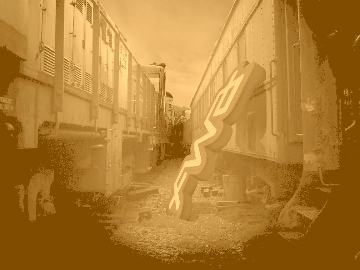 Упавшая вывеска обои