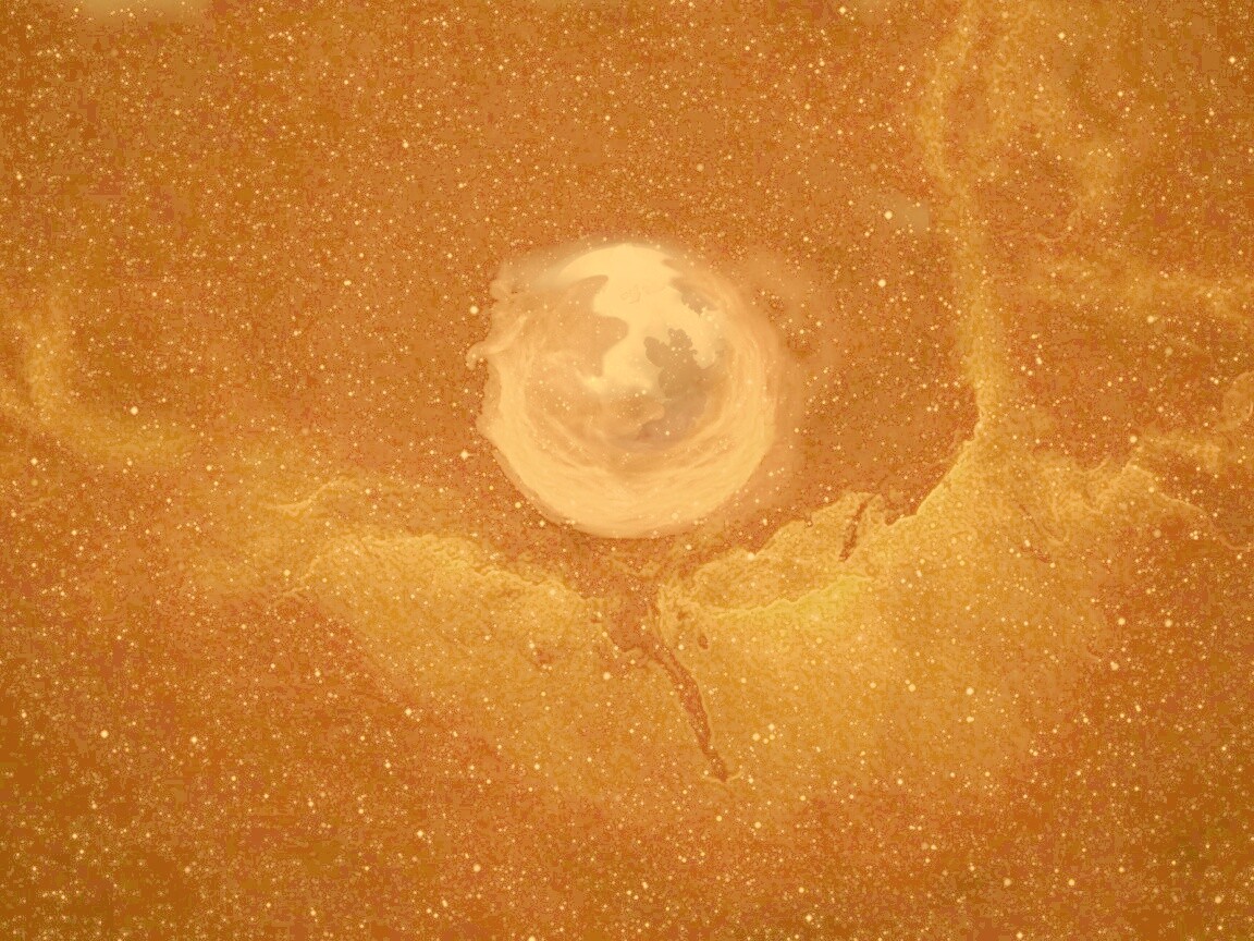 Firefox в космосе обои