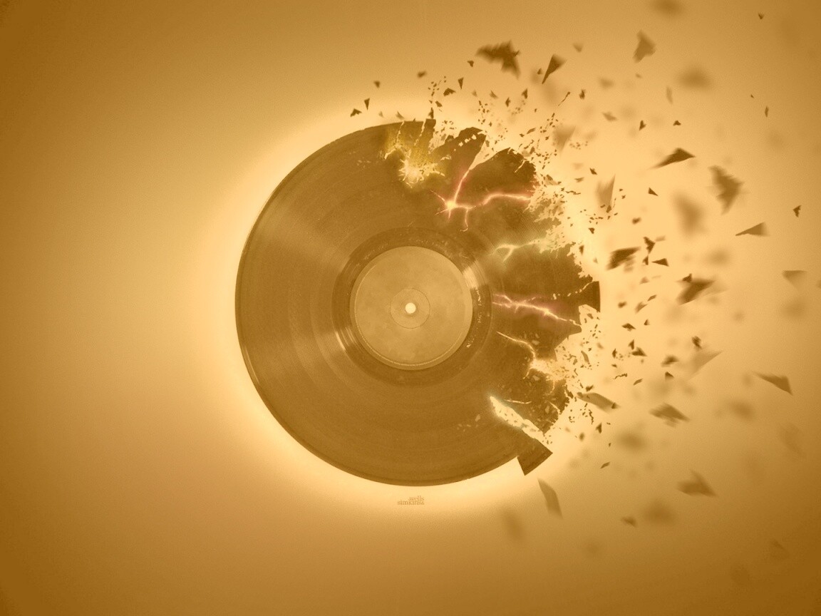 Разрывающийся винил обои