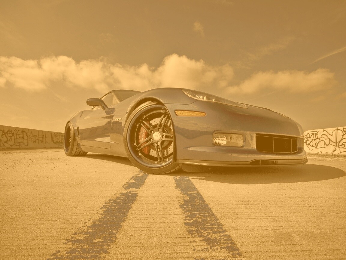 Синий спорткар обои