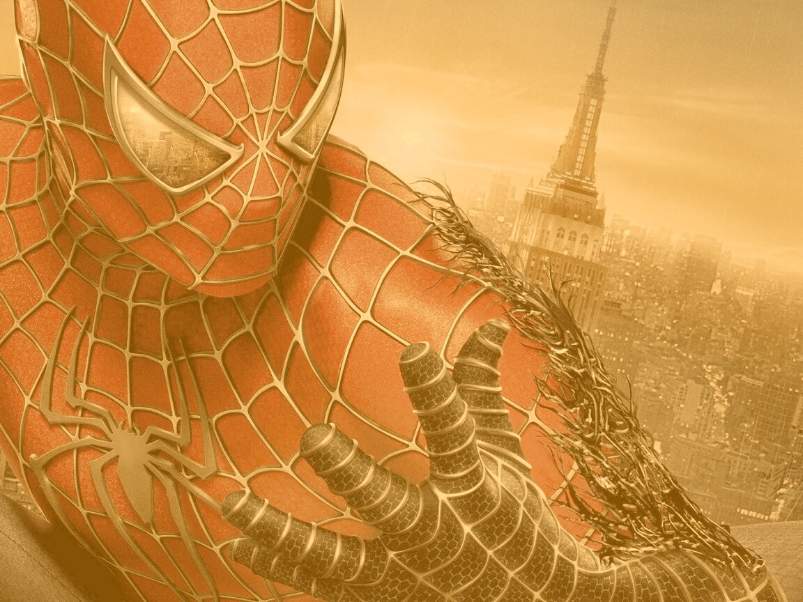 Черный человек-паук обои