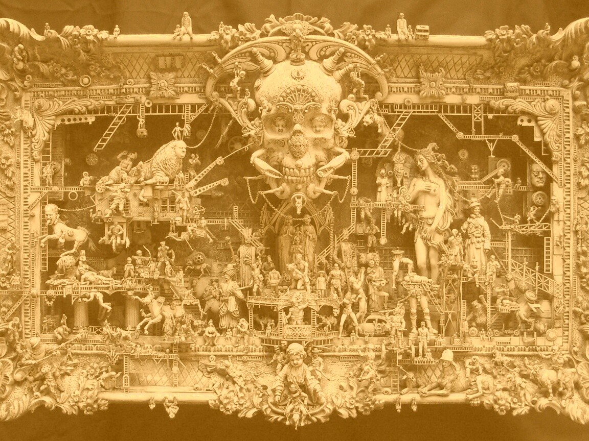 Адская скульптура обои