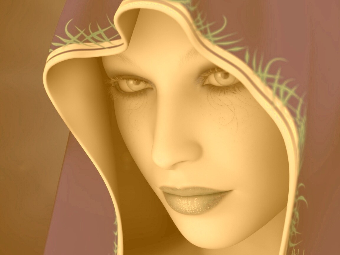 Магичка в капюшоне обои