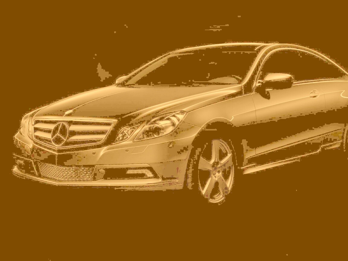 Черный Мерседес обои