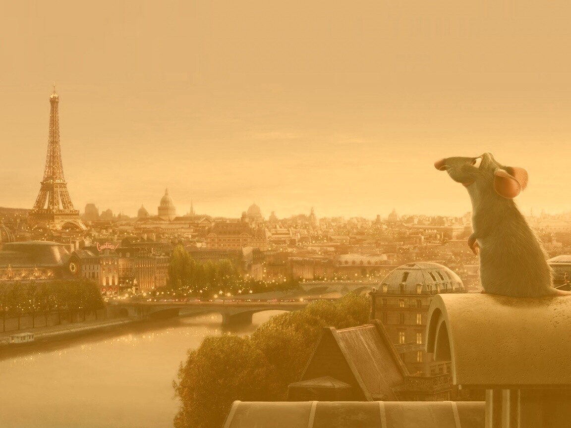 Париж в Рататуе обои