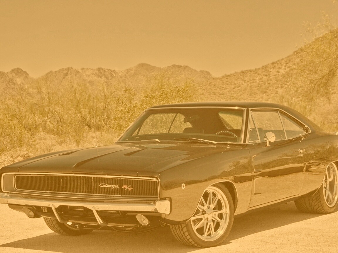 Черный Додж обои