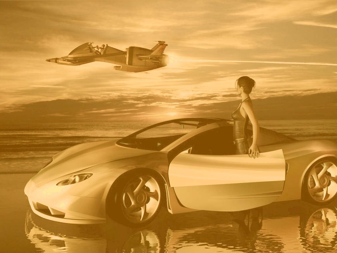 Транспорт будущего обои