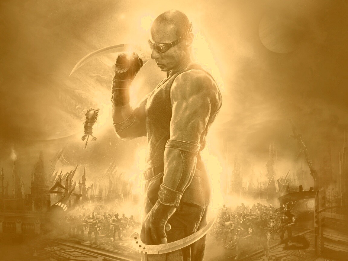 Риддик с клинками обои