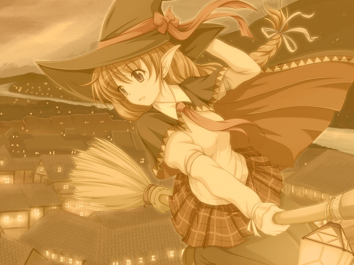 Эльфийская ведьмочка обои