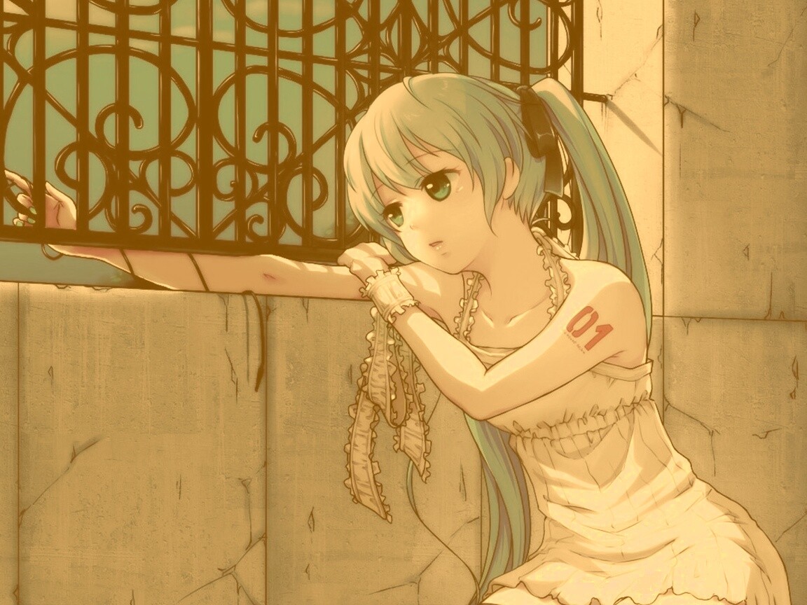 Девушка грустит обои