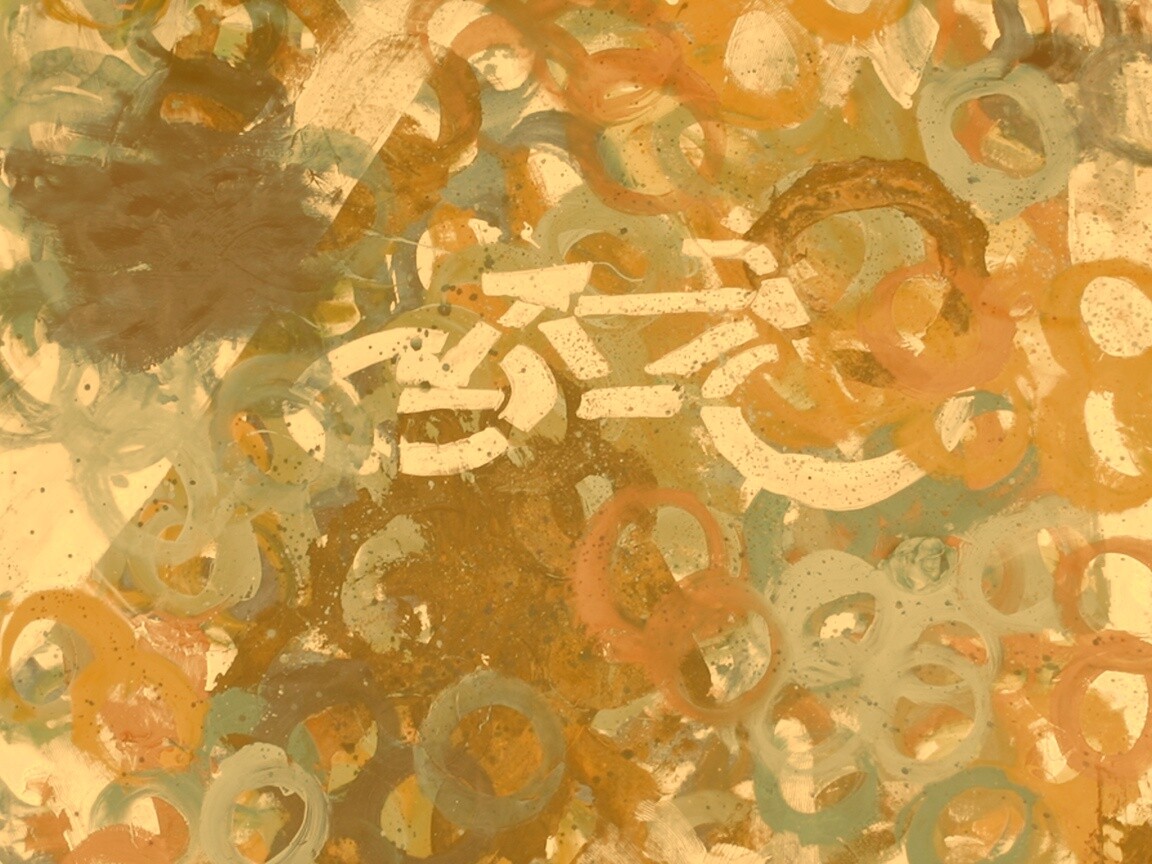 Рисованный через трафарет велосипед обои