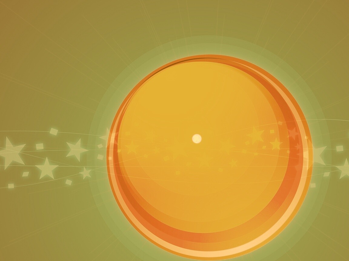 Большой красно-желтый круг обои