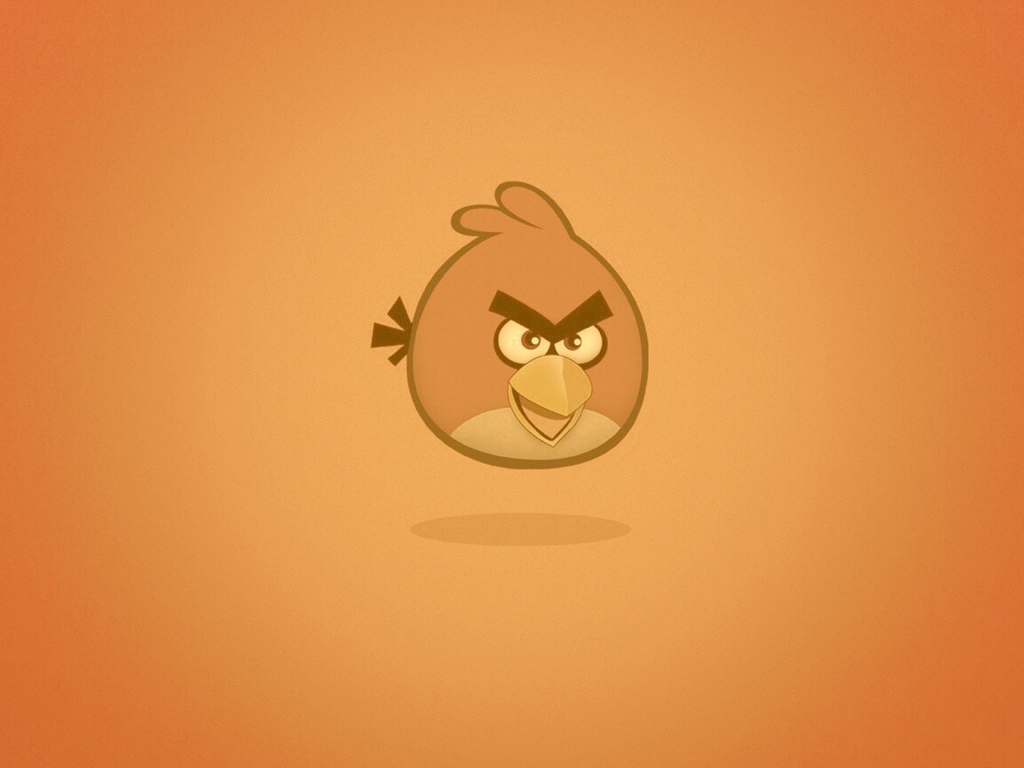 Красная птица из Angry Birds обои