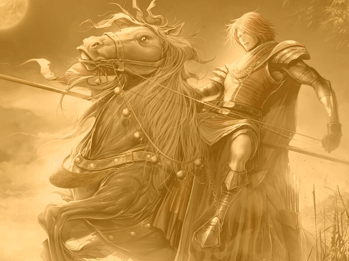 Рыцарь с копьем обои