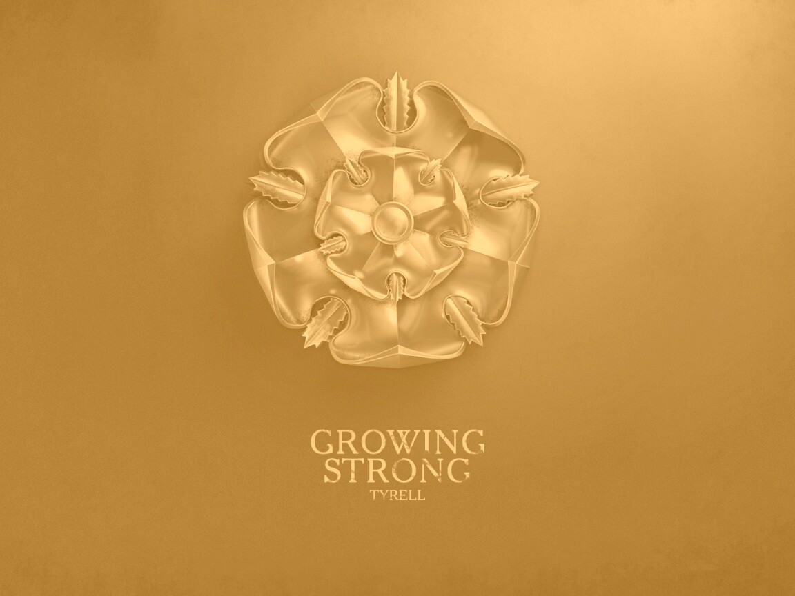 Металлический герб Тиреллов обои