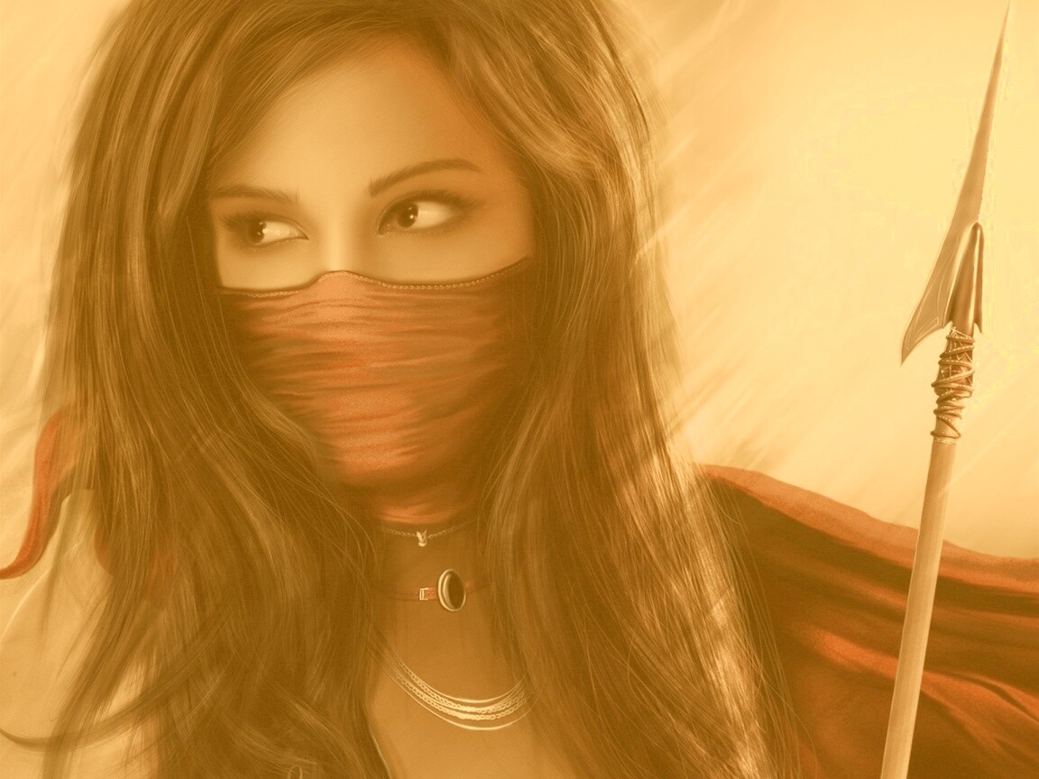 Девушка - ассасин обои