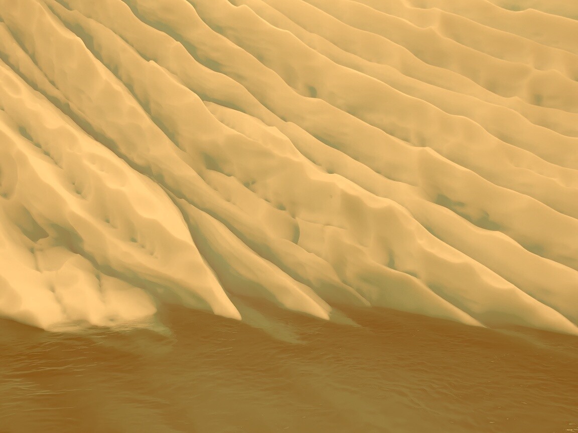 Борозды во льду обои