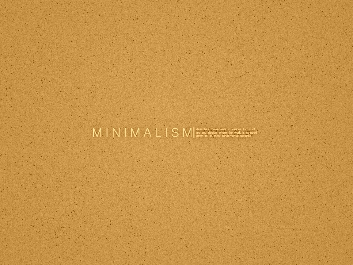 Минимализм обои