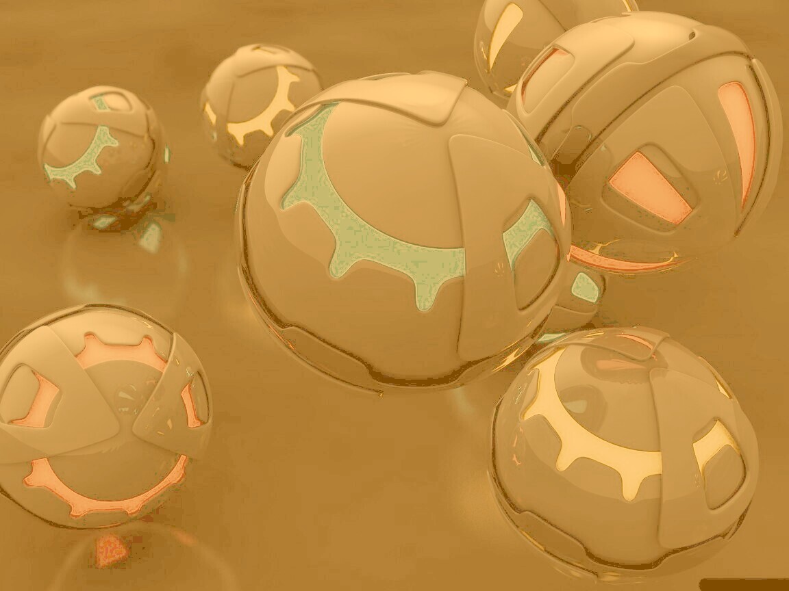 Трёхмерные шары обои