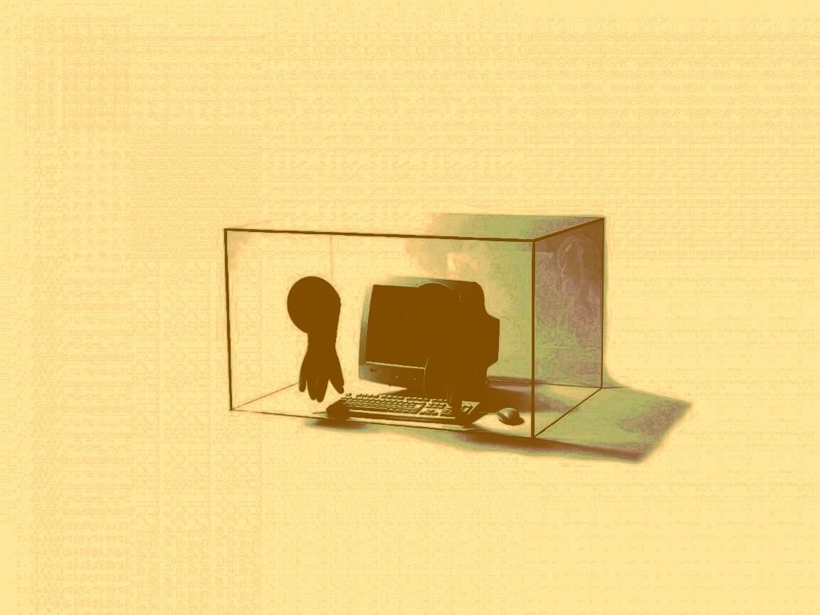 Зараженный компьютер обои