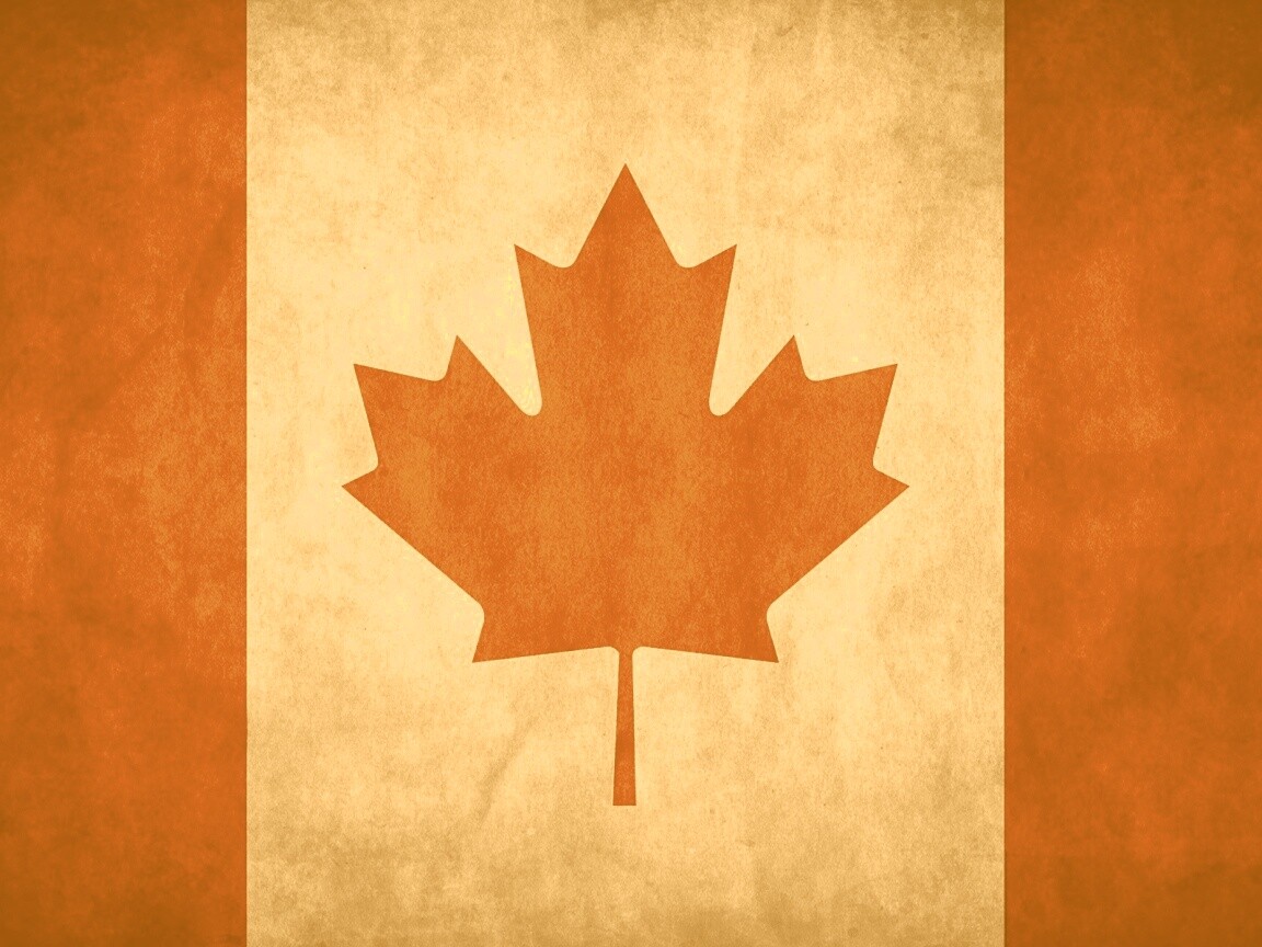 Флаг канады, кленовый лист обои