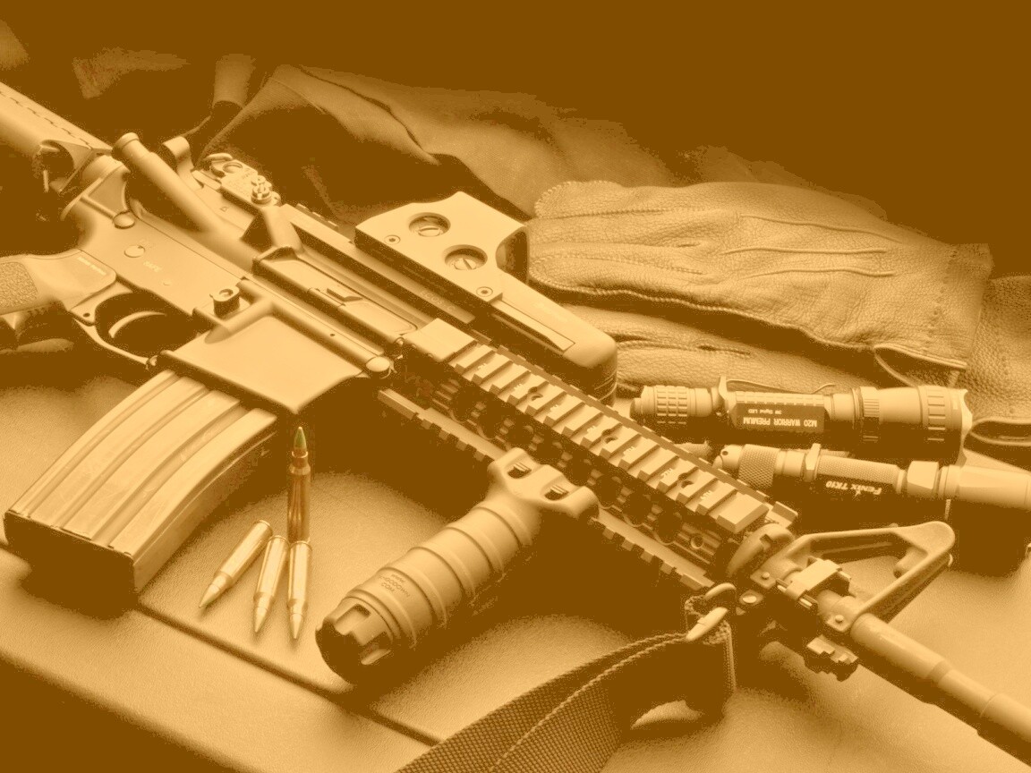 Черный автомат обои