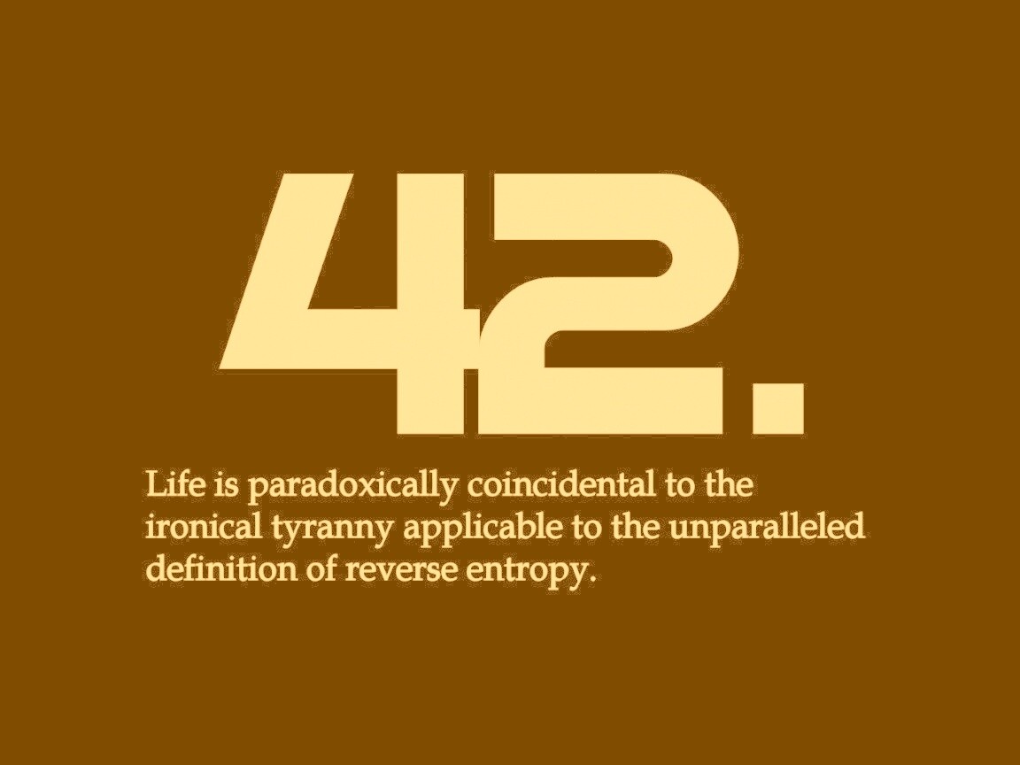Ответ жизни, вселенной и вообще обои