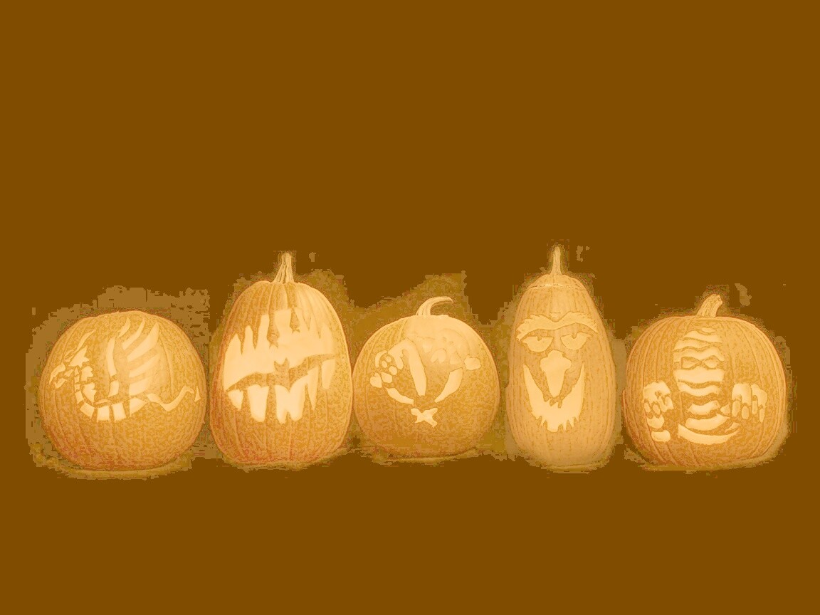 Тыквы на Хэллоуин обои