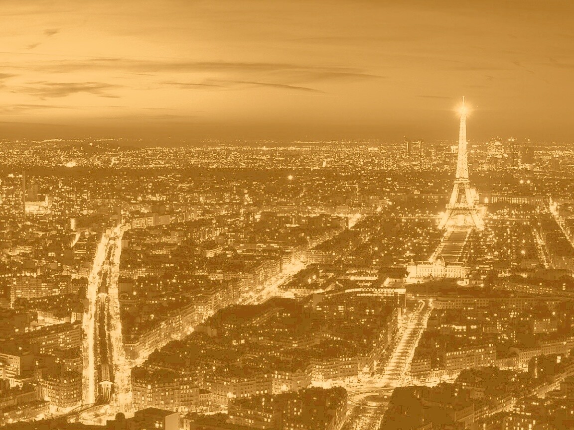 Ночной париж обои