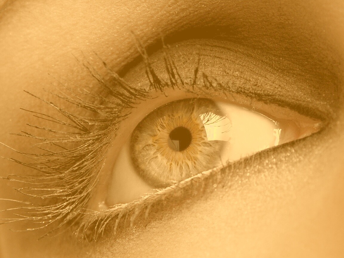 Оранжевый глаз обои