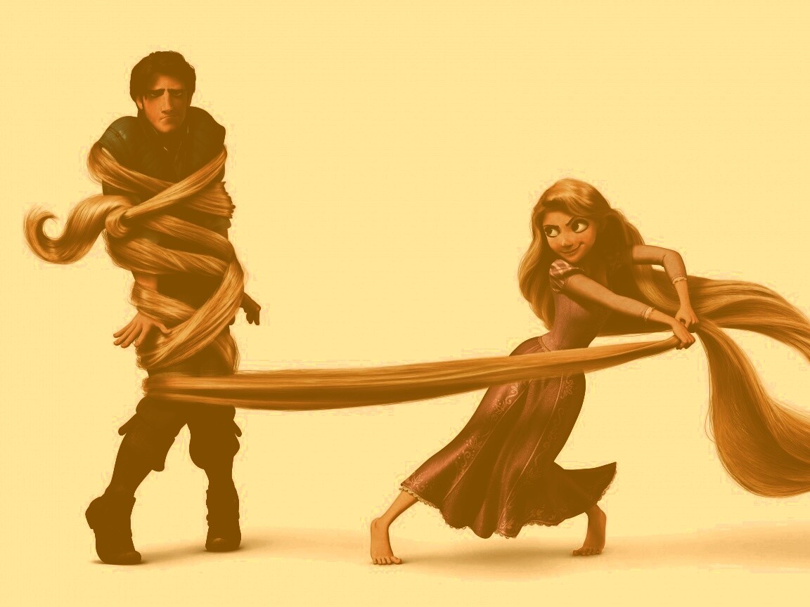 Рапунцель и пойманный Флин обои