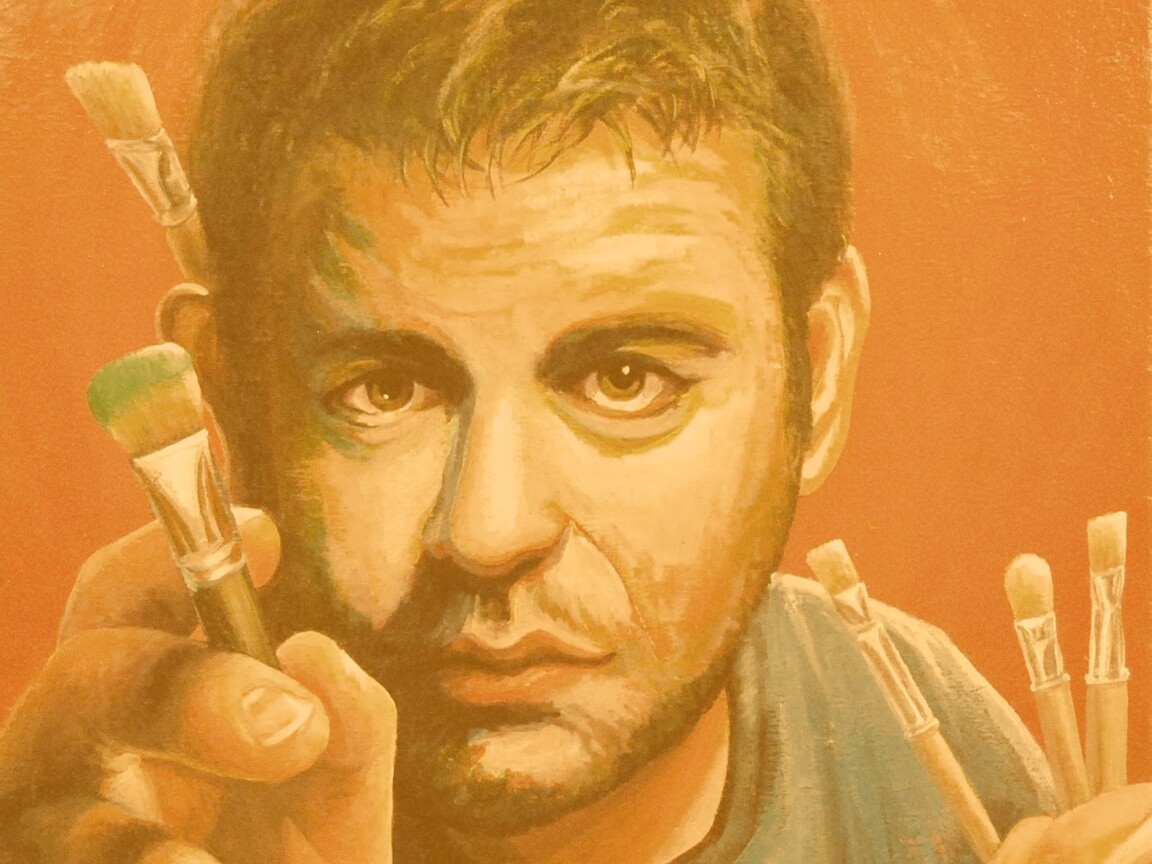 Нарисованный художник обои