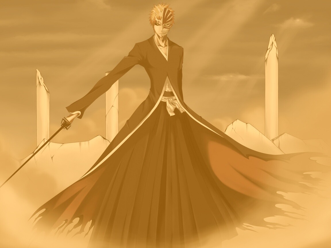 Хичиго в руинах обои