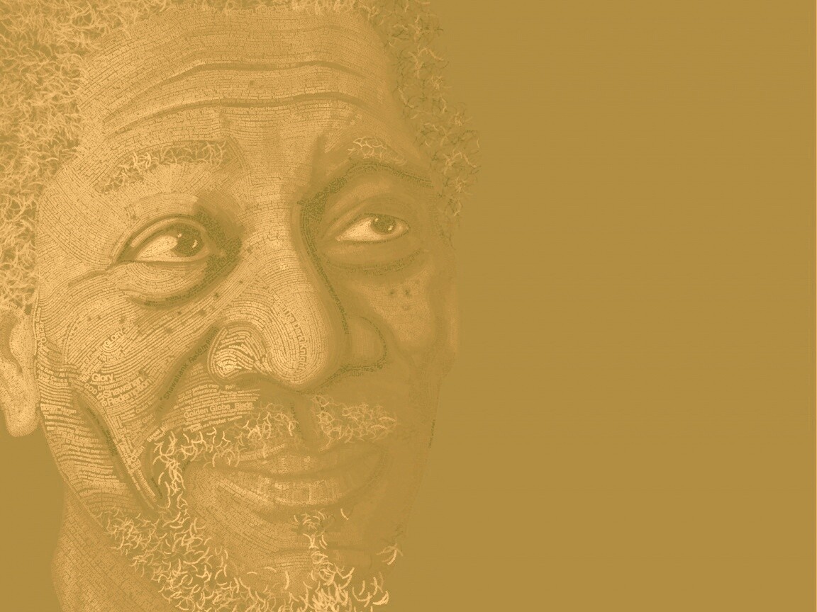 Морган Фриман — текстовый портрет обои