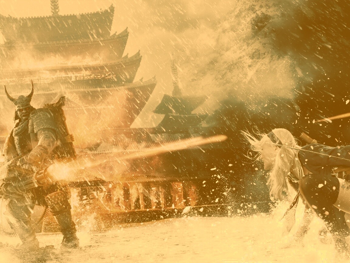 Куколка против самурая обои