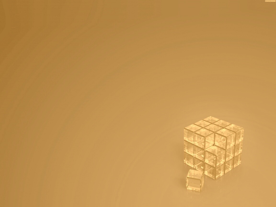 Стеклянный куб обои