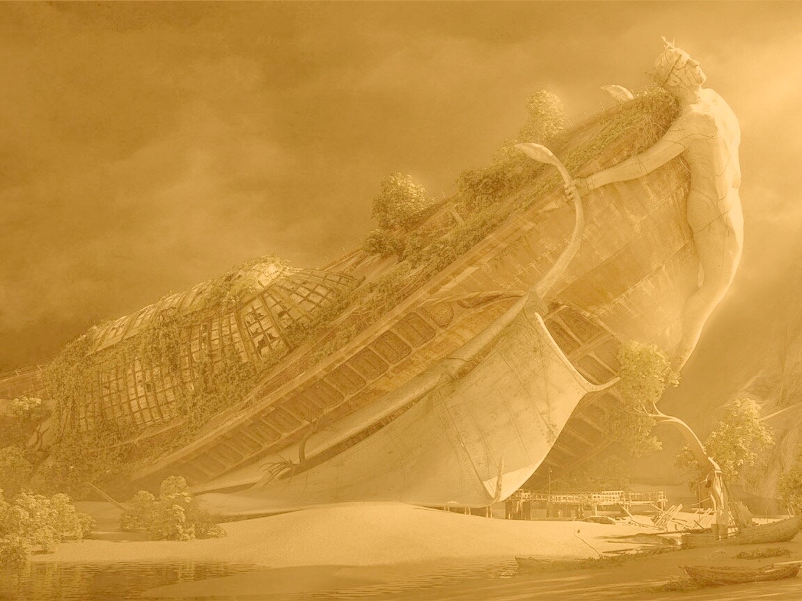 Древнее воздушное судно обои