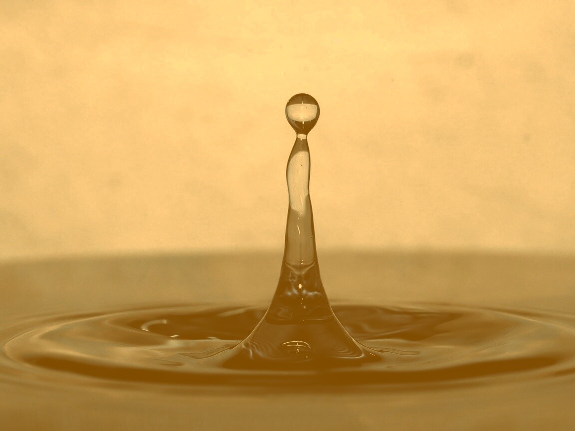 Падение капли обои