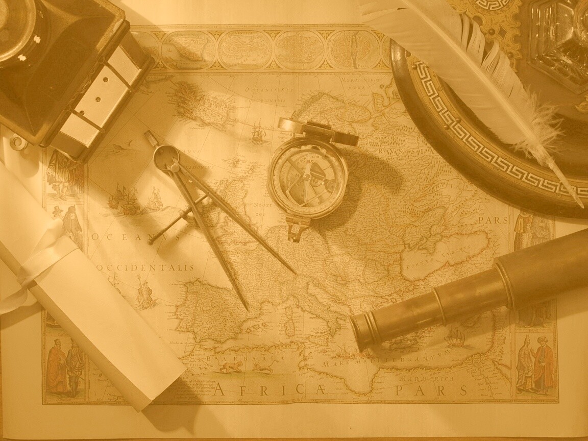 Карта путешественника обои