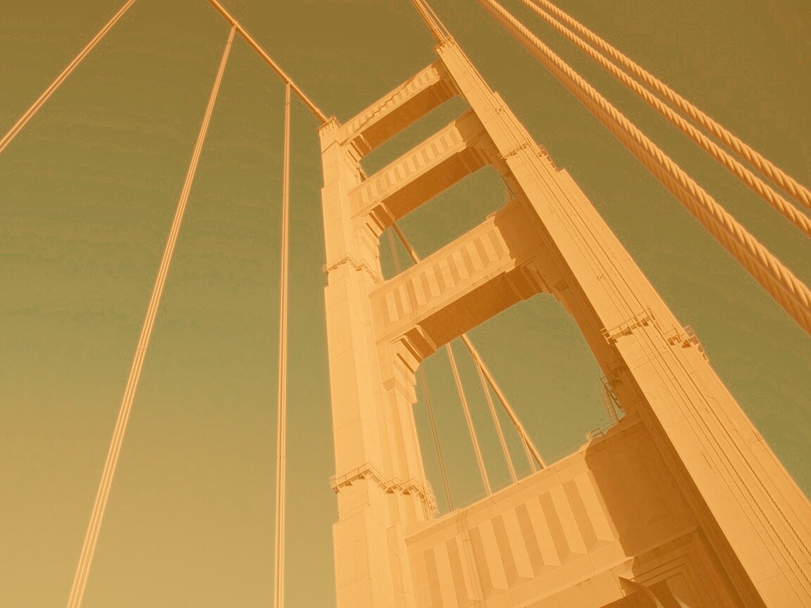 Опора моста Золотые Ворота обои