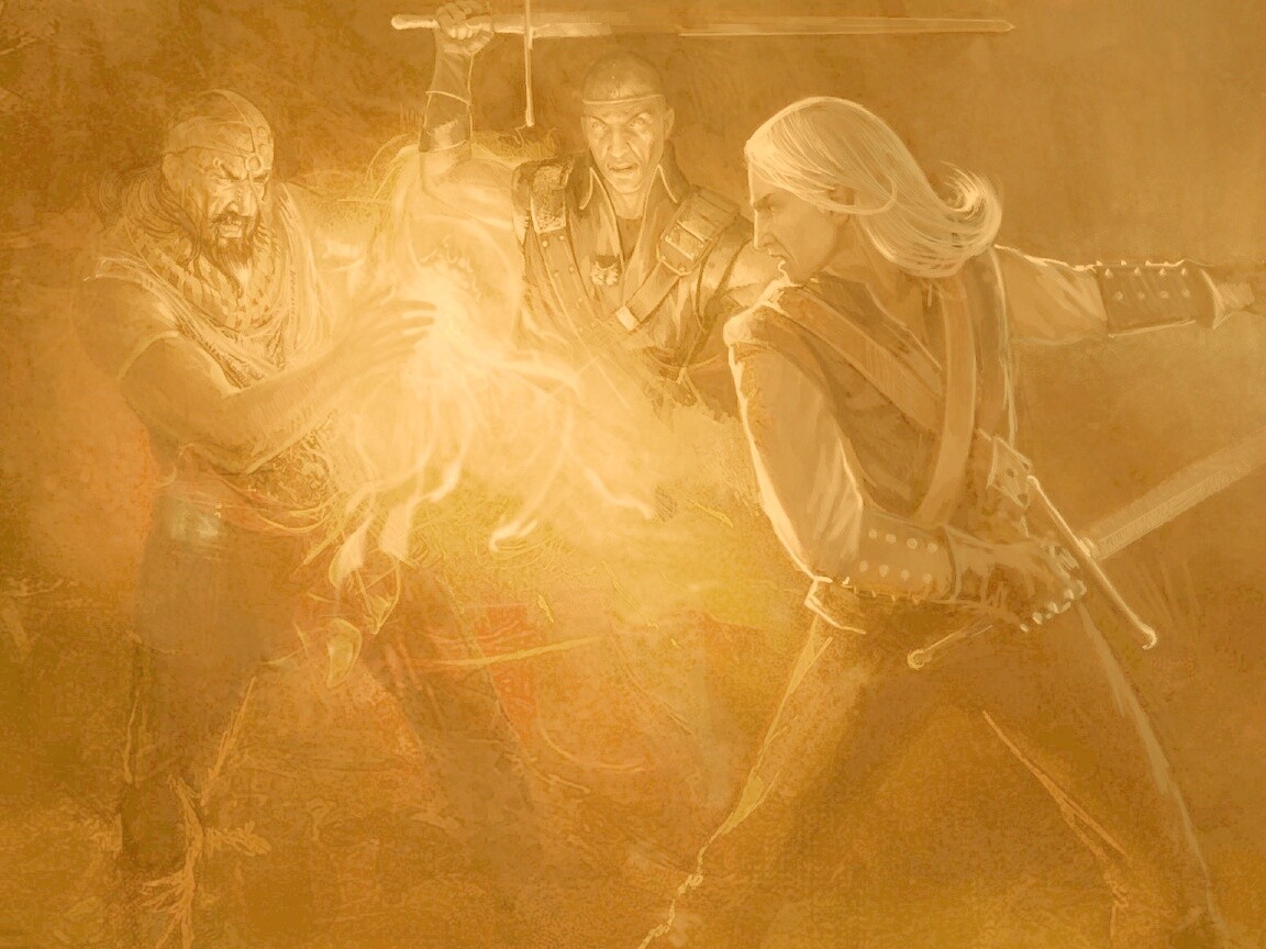 Геральт и Беренгар против Азара обои