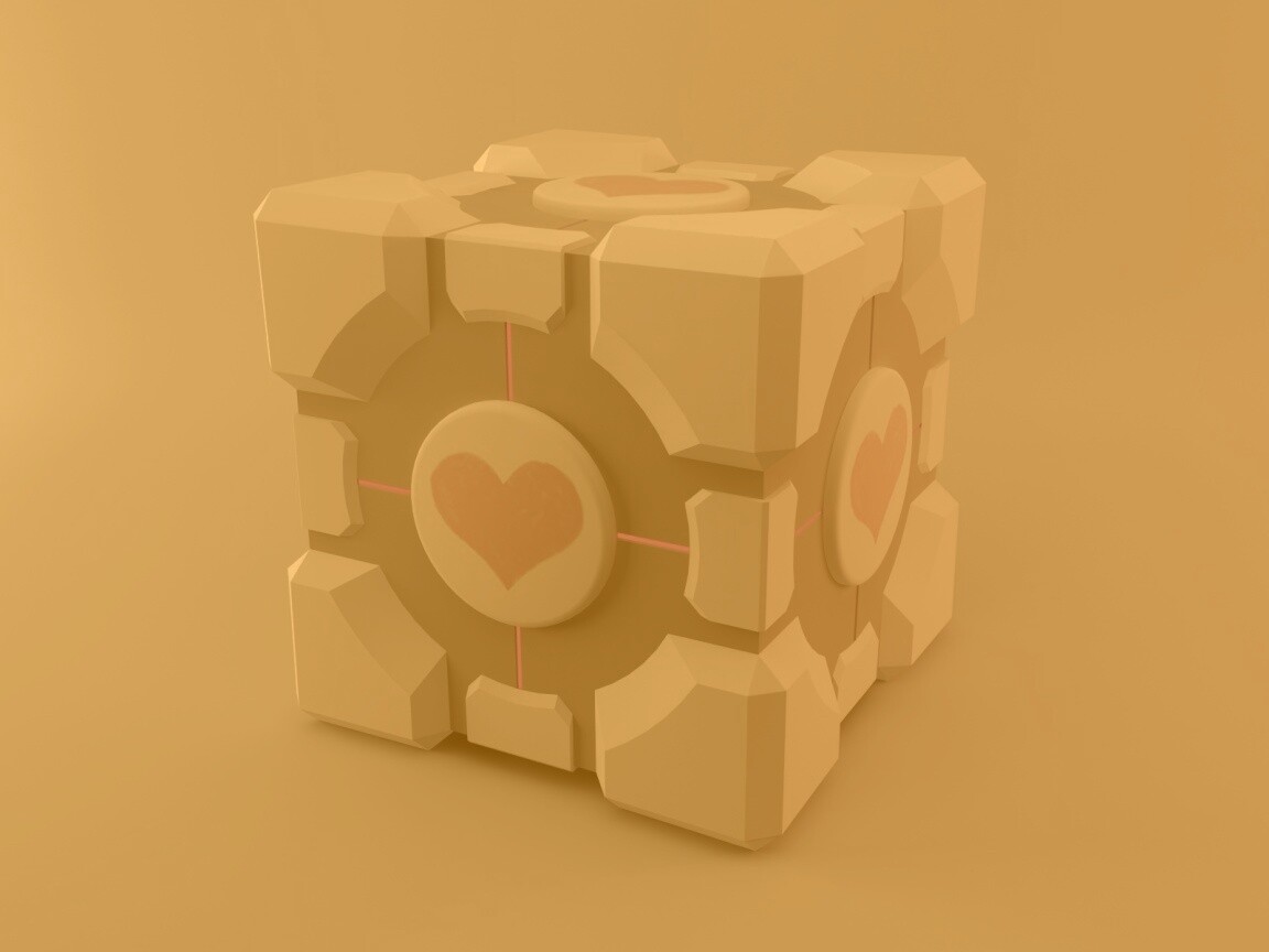 Взвешенный куб-компаньон обои