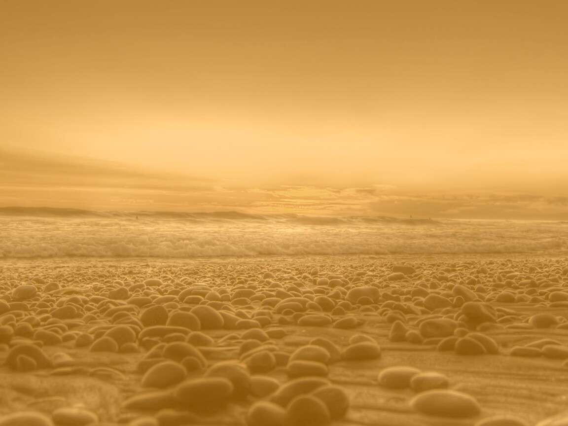 Каменистый пляж обои