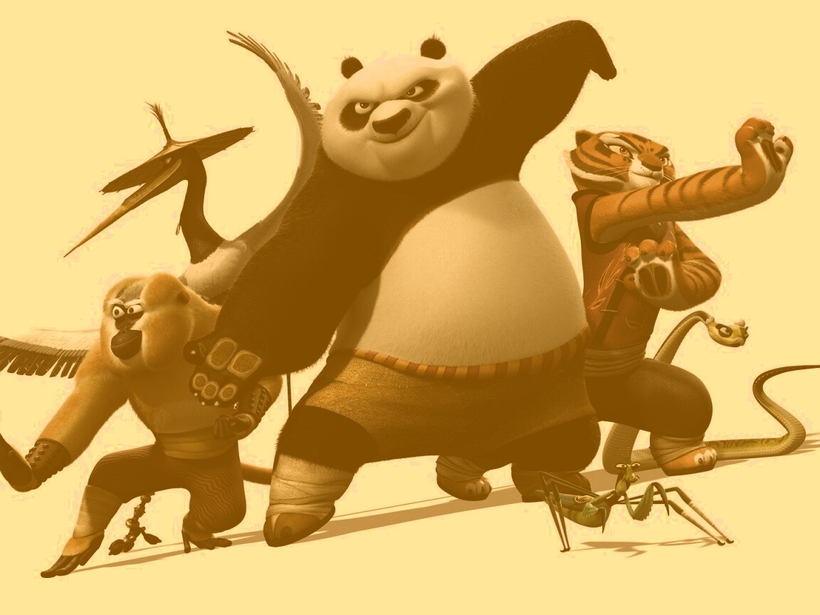 Герои Кунг-фу панда обои